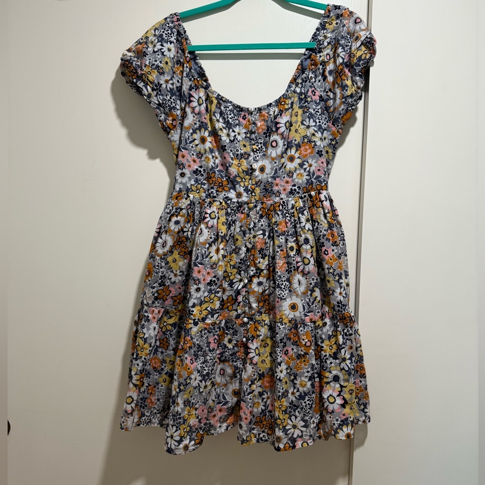 American Eagle Outfitters Floral Button-Front Mini Dress - Picture 6 of 8